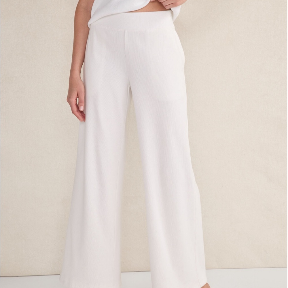 🤍NWT Haven Well Within - Organic White Lounge Pants🤍